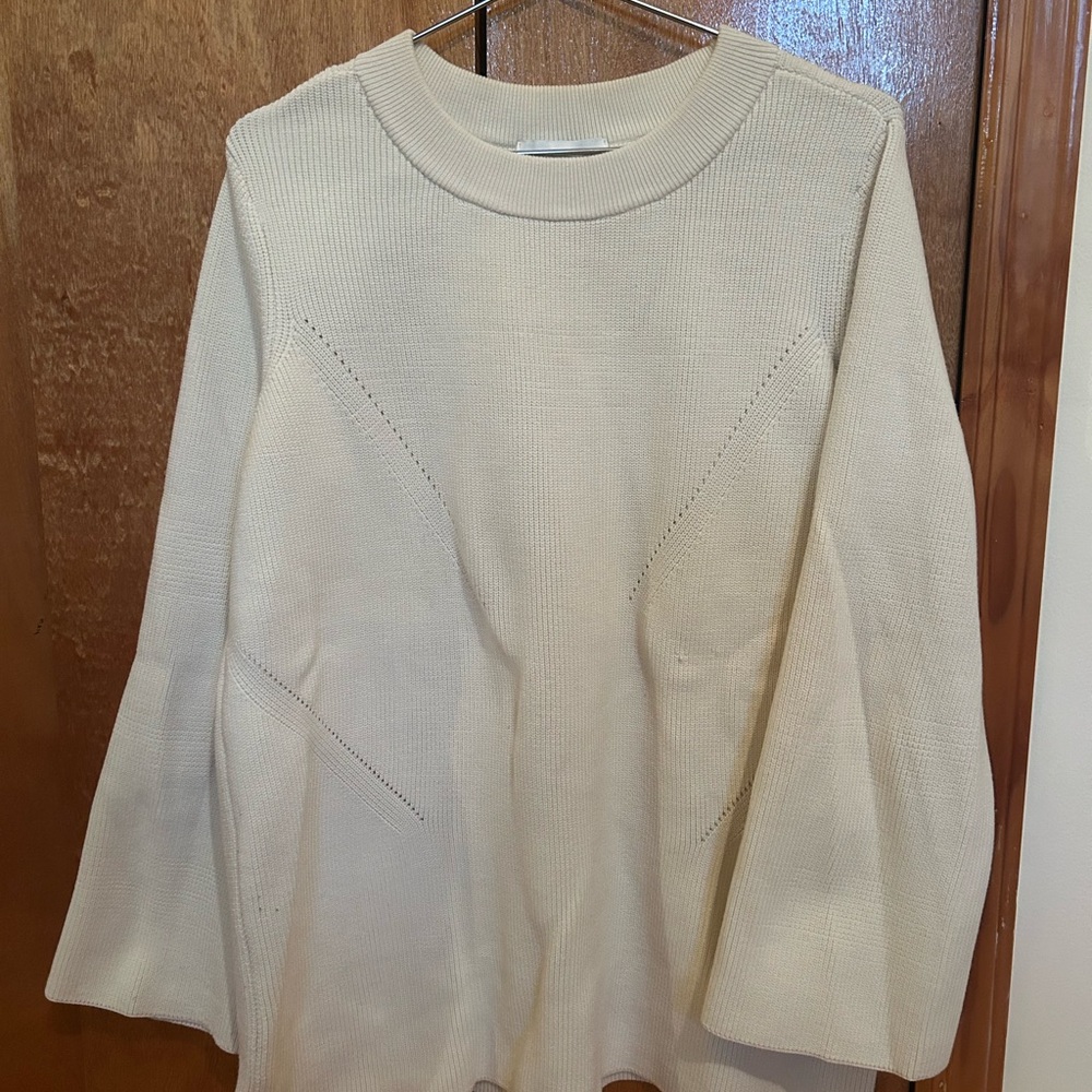 Just Female Cream Crew Neck Cotton Sweater